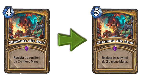 Nerf Hearthstone Chiamata alle armi